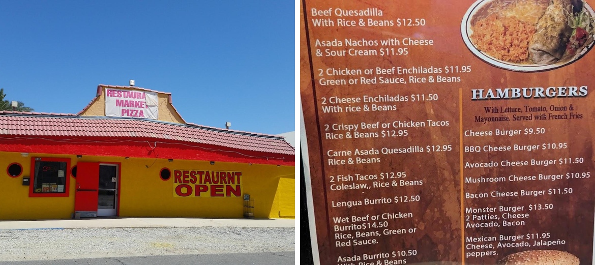 Rancho 86 Restaurant & Bar Menu